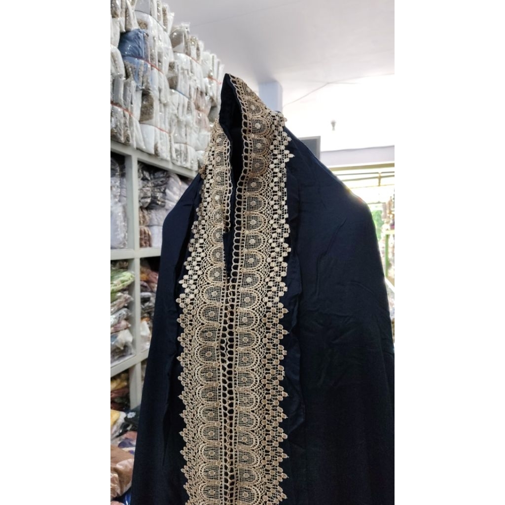 Mukena Terusan Rayon Twill Renda Khadijah Adem Jumbo
