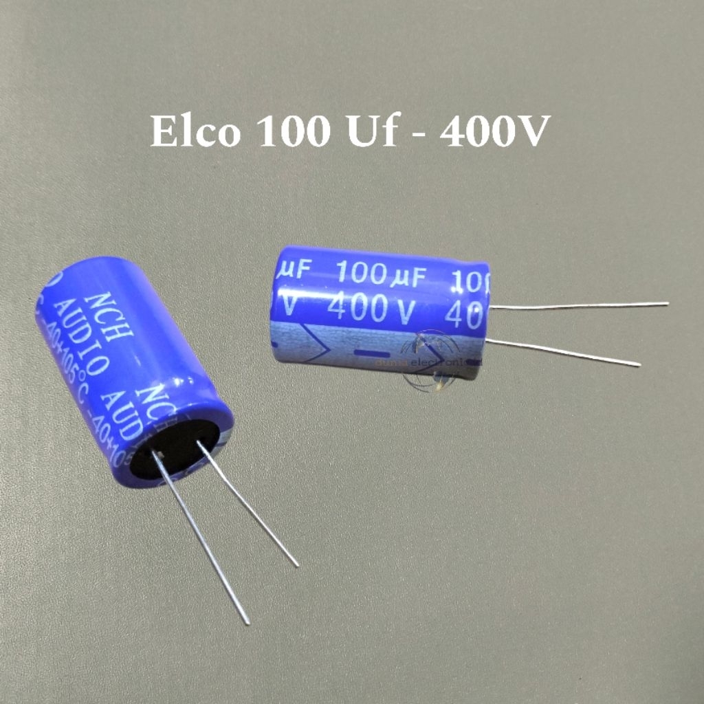Kapasitor Elco 100 Uf 400V volt