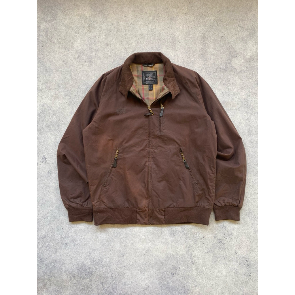 Jaket Harington Second Brown Wax Made In England
