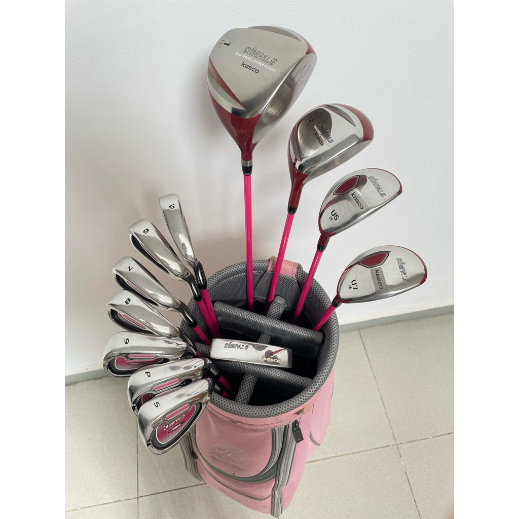 Stick Golf Ladies FULL SET + BAG AND COVER (Kasco Golf Japan) Second Like New