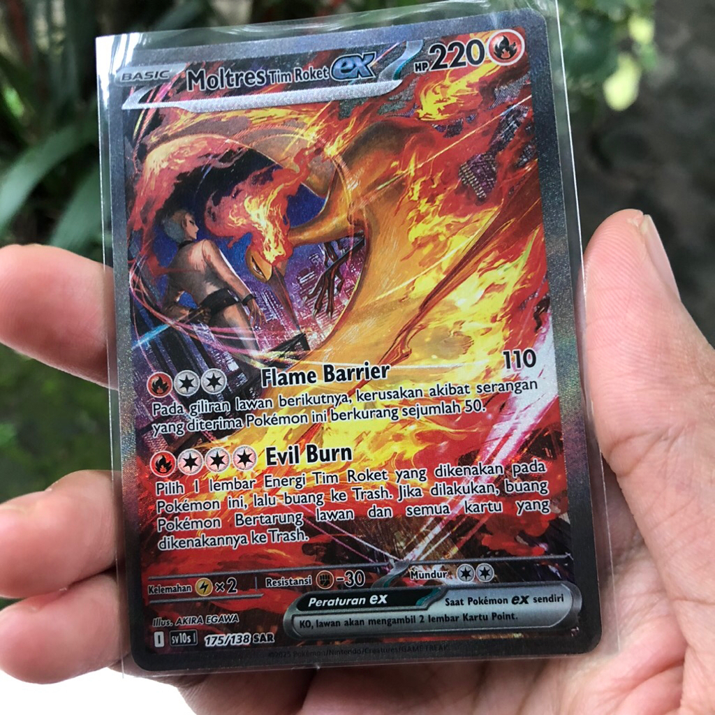 Moltres tim rocket SAR, Pokemon TCG Indonesia