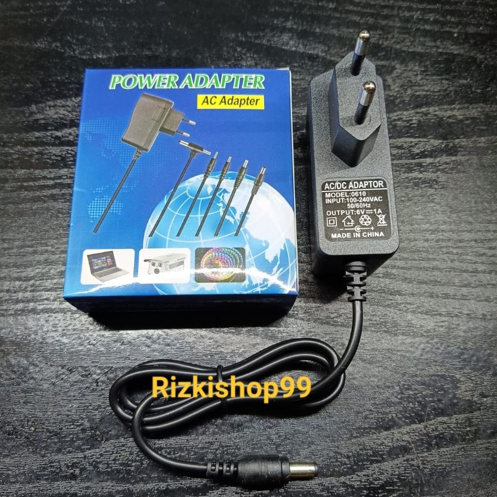 Adaptor DC 6V 1A / adaptor DC 6volt 1 ampere DC power supply