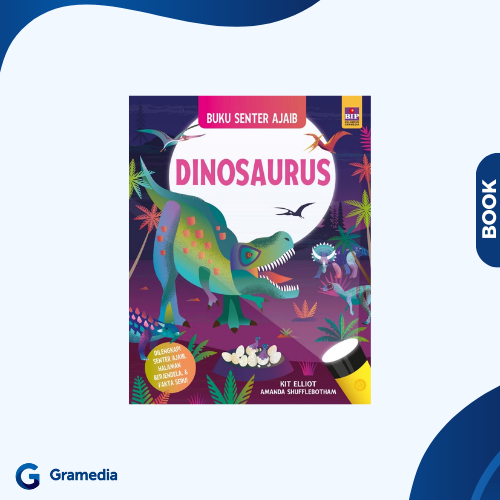 Gramedia Medan - Buku Senter Ajaib: Dinosaurus