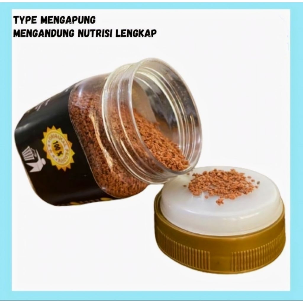 pelet ikan tropical glofish pakan ikan glofish premium 100gr