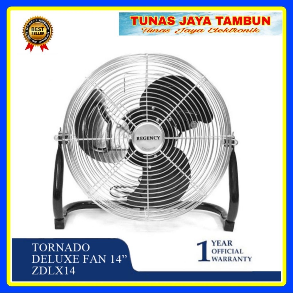 TORNADO FAN REGENCY 14 DELUXE / KIPAS ANGIN REGENCY 14 INCH 14ZDLX / REGENCY 14 ZDLX KIPAS TORNADO