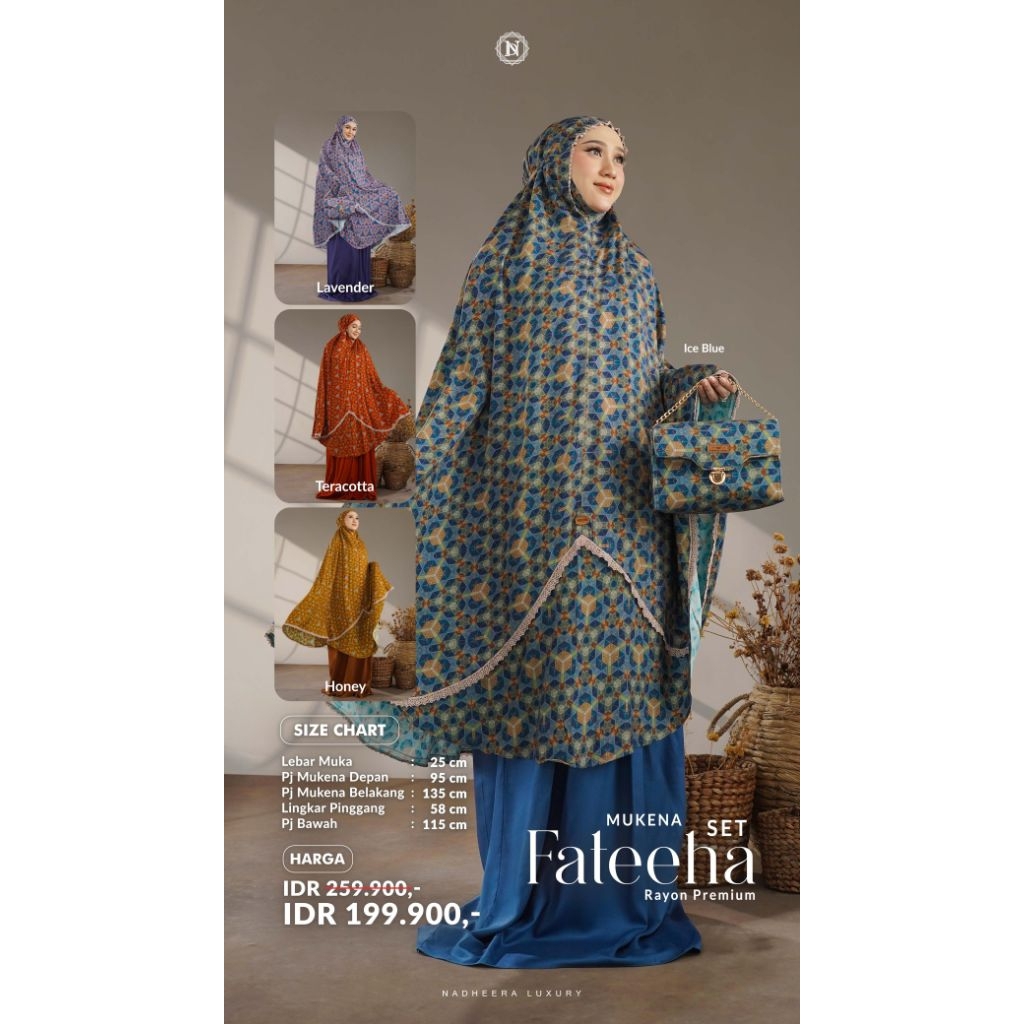 FATEEHA MUKENA SERIES // NADHEERA LUXURY