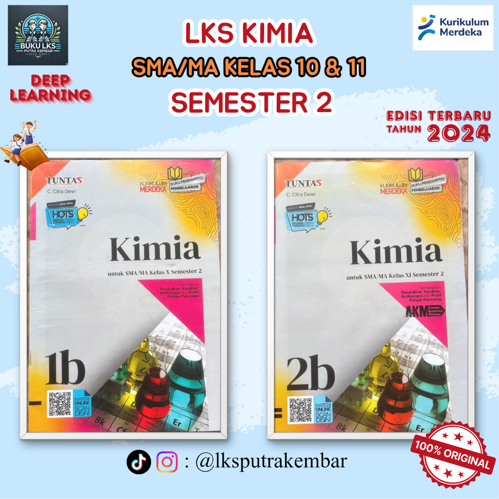 LKS KIMIA KELAS 10 DAN 11 SMA/MA SEMESTER 2 KURIKULUM MERDEKA-TUNTAS
