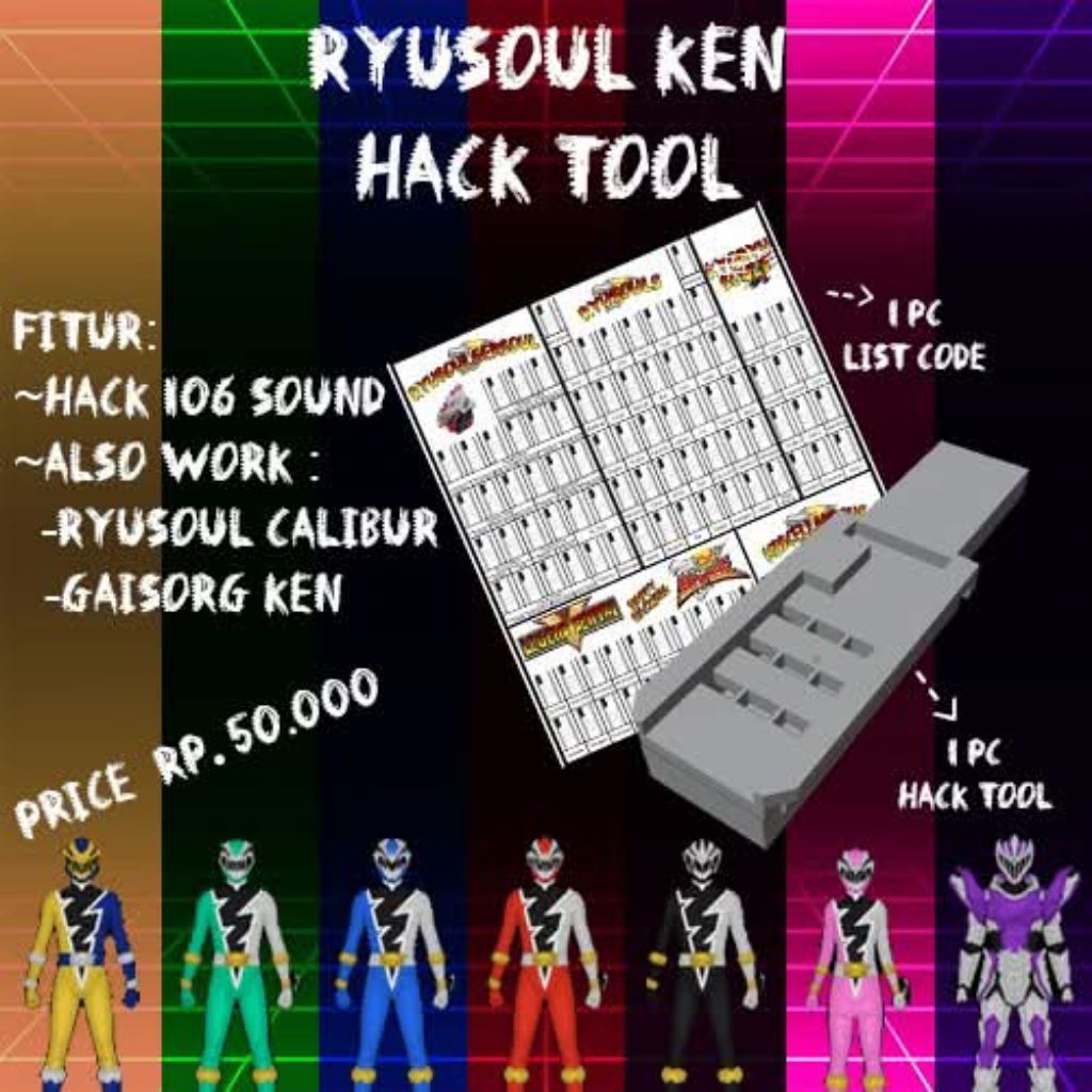 Alat Hack Tool DX Ryusoulken Ryusoul Ken / Ryu Soul / Ryusoulger / Gaisoul Gaisorg Ryusoul Calibur