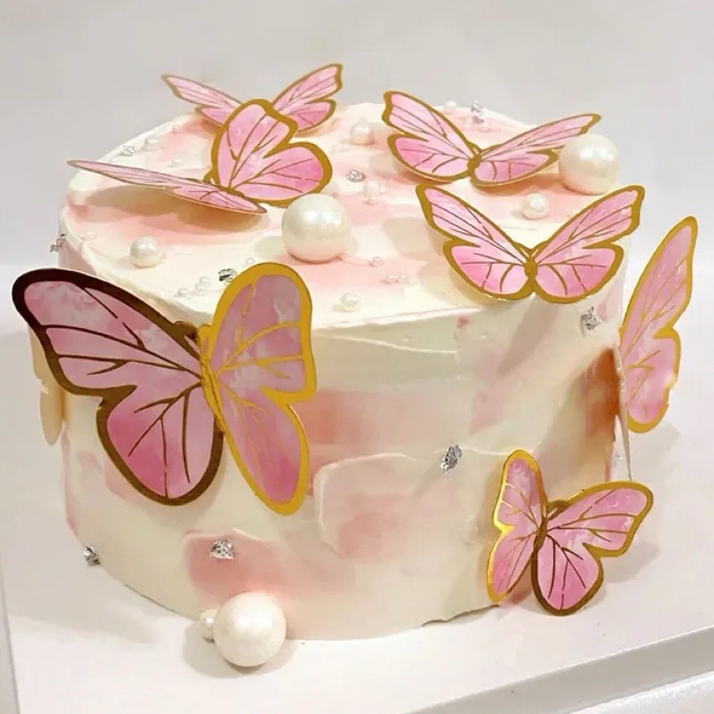 topper cake kupu kupu