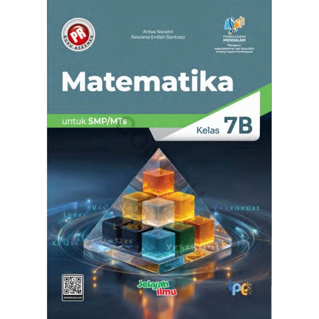 Buku lks pr interaktif Asesmen matematika kelas VII, 7 semester 2 Pembelajaran Mendalam tahun 2025