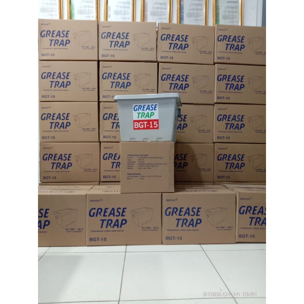 Grease Trap Biofive BGT 15 Untuk Sink Dapur Rumah dan Cafe