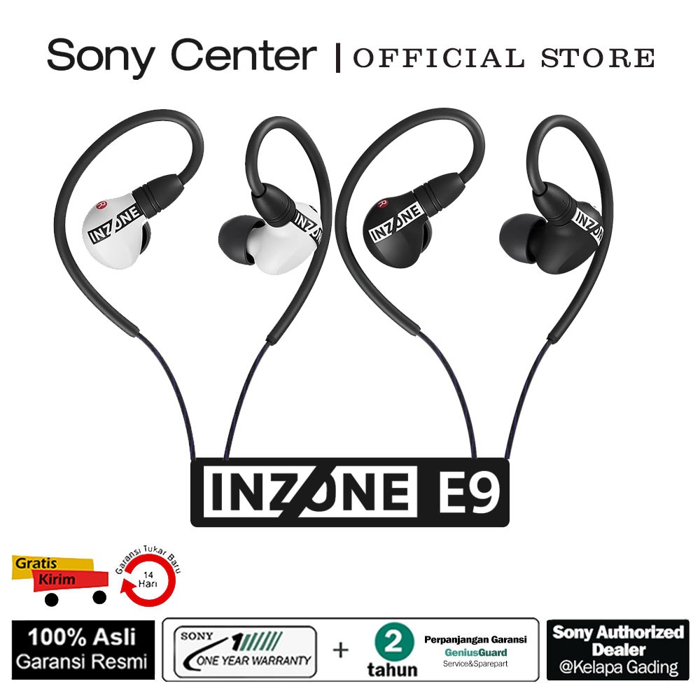 SONY CENTER Sony INZONE E9 Headphone Gaming In-ear INZONE E9 / Earphone Gaming IER-G900 - Bergaransi