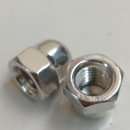 mur topi cap nut m8 pitch 1,25 stenlis, kunci 13 drat baut 12