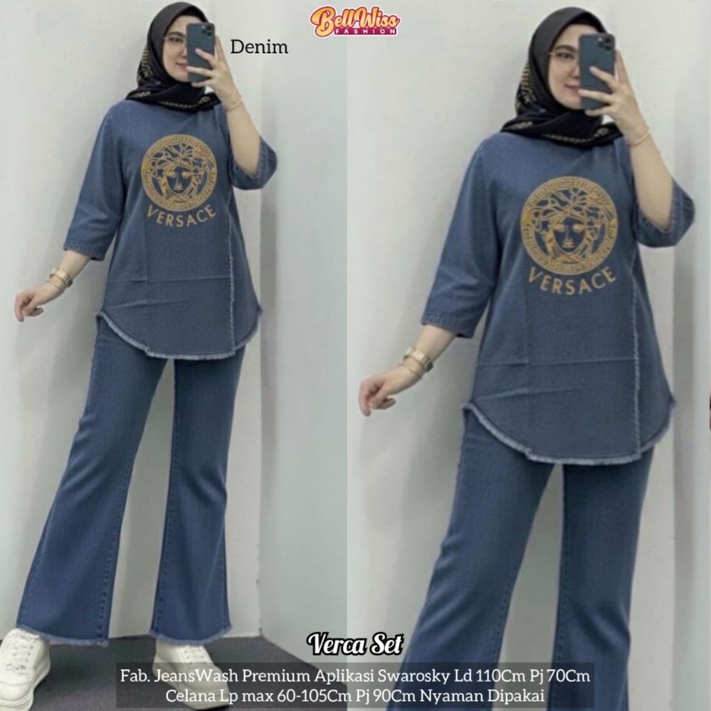 SHERIN • NAUREN • BANU • RISKA • VERCA SET BY MORENA SET WANITA JEANS