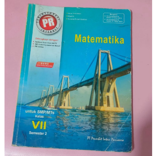 BUKU MATEMATIKA PT INTAN PARIWARA - SMP KELAS VII SEMESTER 2 - SMP KELAS 7 SEMESTER 2