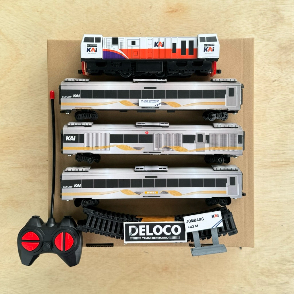 paket Rangkaian murah Mainan Kereta Api Indonesia RC,Kereta api mainan Remot control,Lokomotif RC,2G