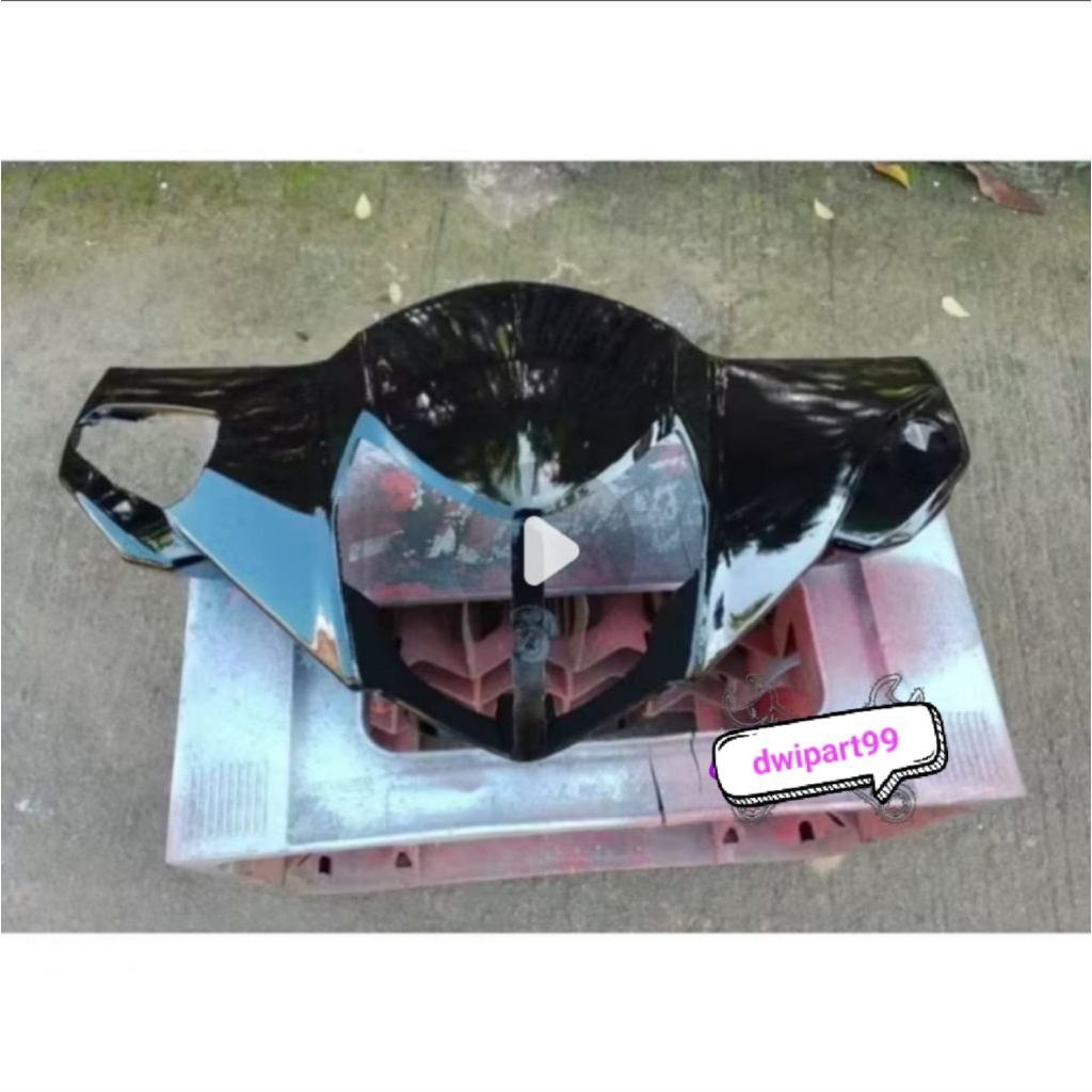 batok depan revo lama ori abs presisi hitam glosy