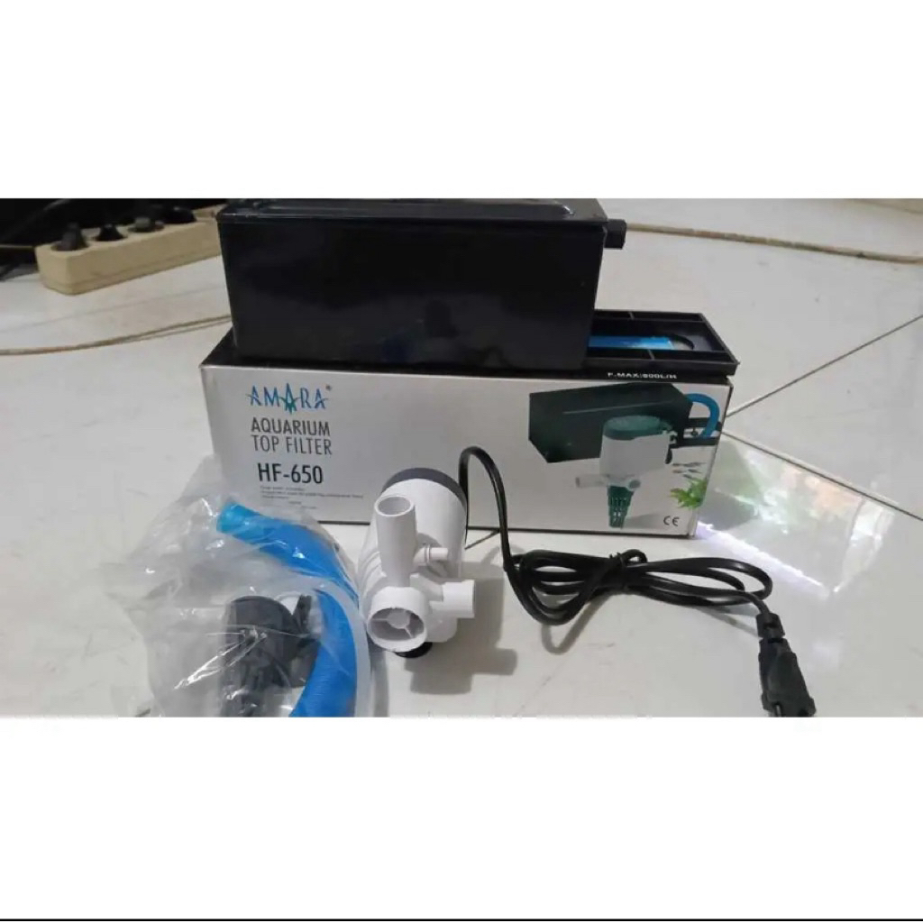 AMARA HF-650 TOP FILTER SET LENGKAP / FILTER AQUARIUM FULL SET