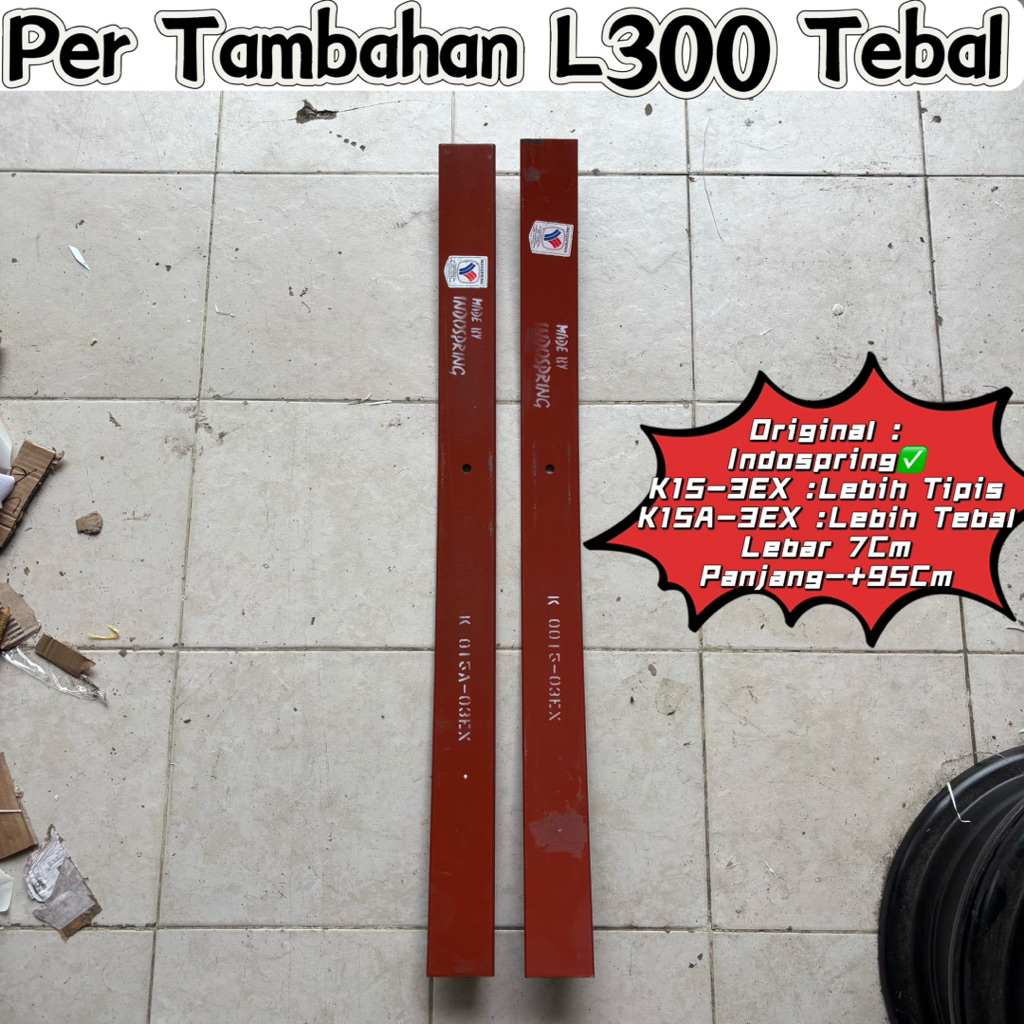 per tambahan L300 K15A-3EX Indospring / per L300 tebal 1,1cm / tambahan per L300 / per extra L300 / 