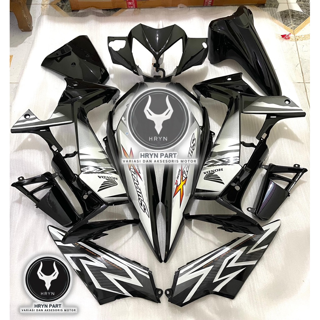 cover bodi supra x125 - cover bodi fullset supra x125 batman - bodi set supra x125 batman premium