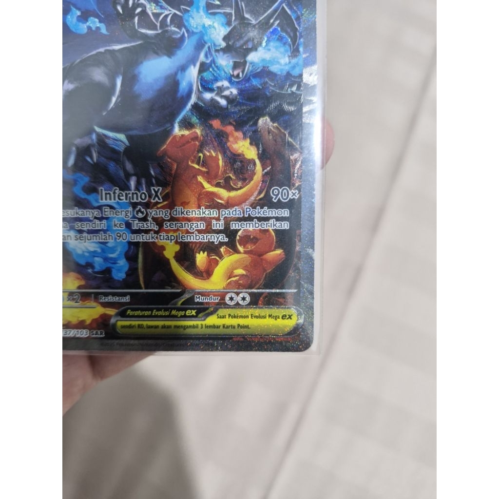 kartu pokemon charizard x ex sar + bonus borongan kartu SR
