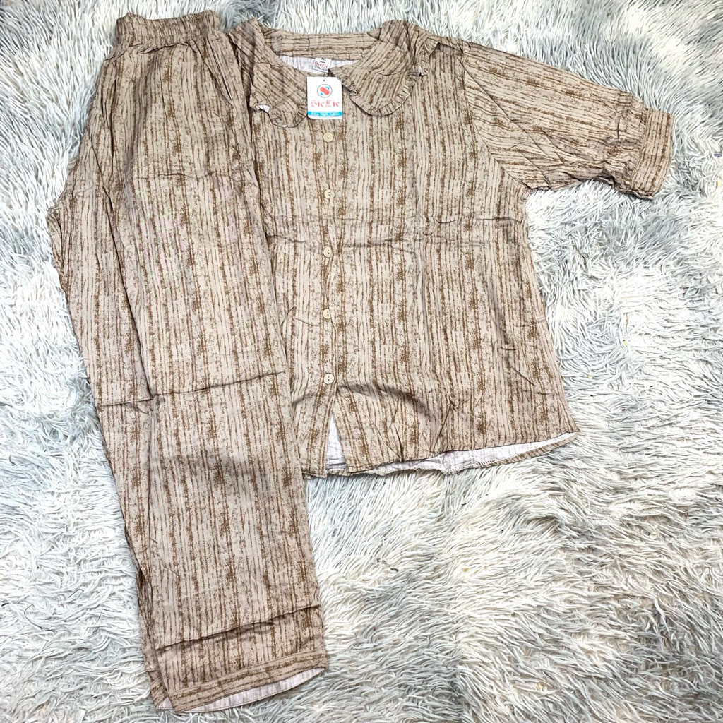 TEBOBOK - Jumbo Stelan Rayon Sielie Cp Lengan 3/4 | Baju Tidur Sielie