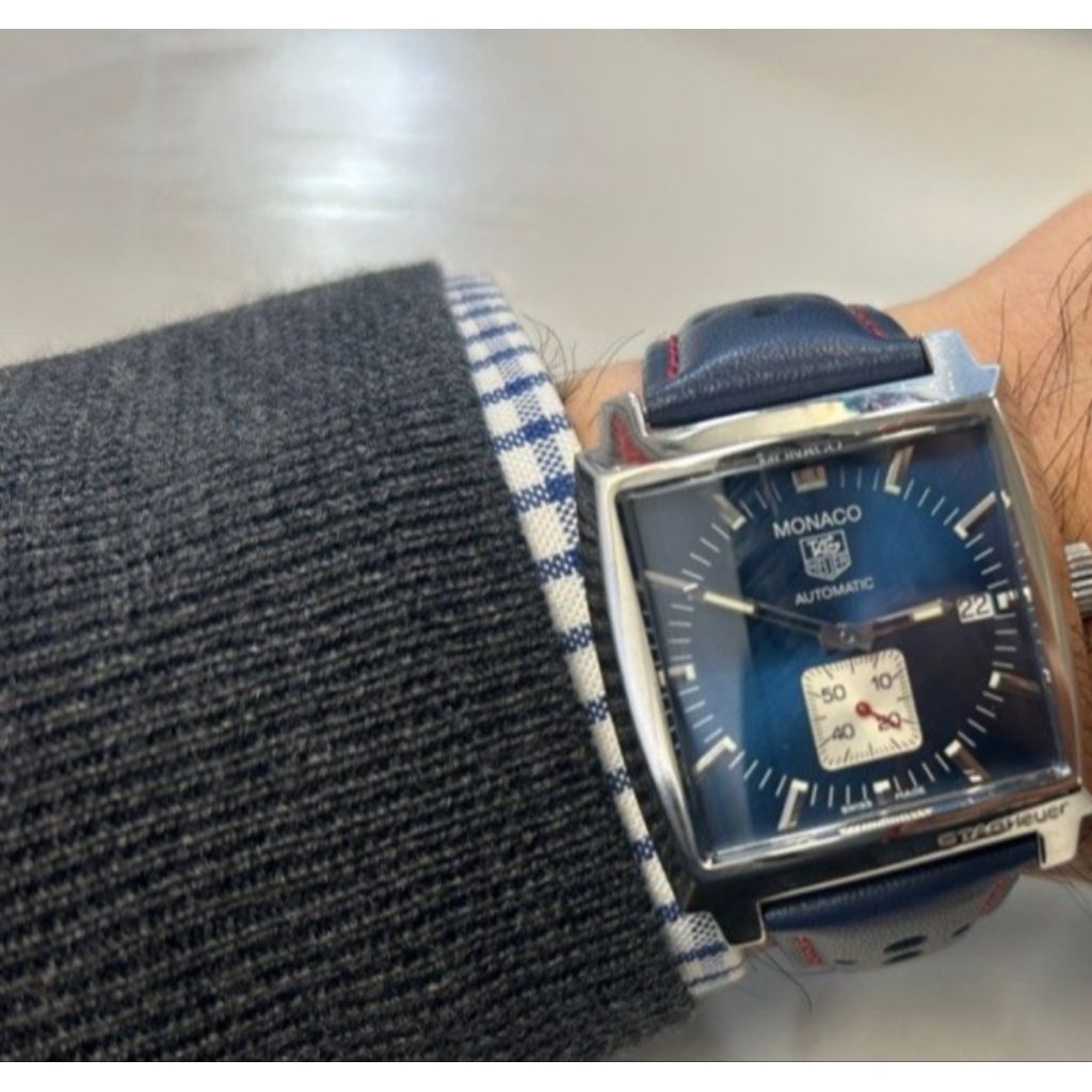 Tag Heuer Monaco Calibre 6 WW2111 Blue Dial