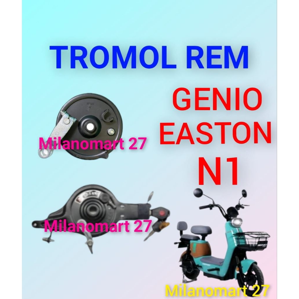 tromol rem sepeda listrik genio easton N1 rumah kampas rem sepeda listrik genio easton ni
