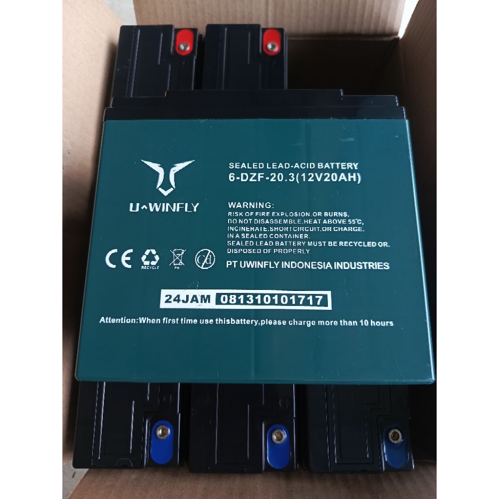 aki second motor listrik 12Volt 20amper
