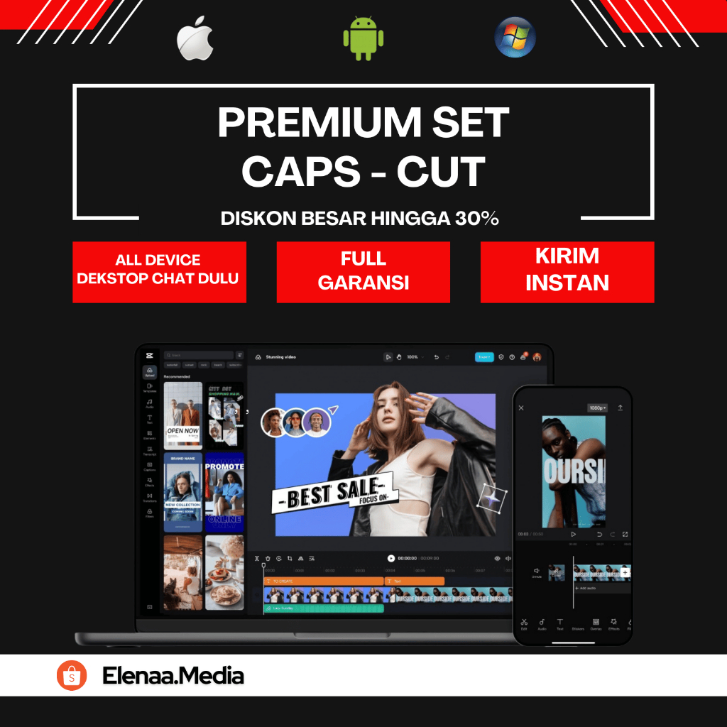 Premium Murah Template dan Akses Terlaris Capcut Pro 1 Tahun