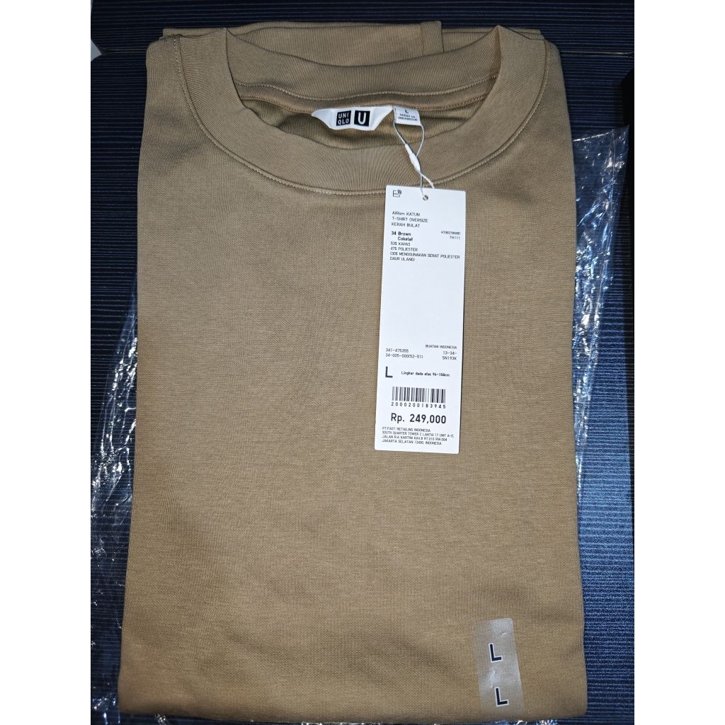 Airism Cotton Oversized T-Shirt Uniqlo