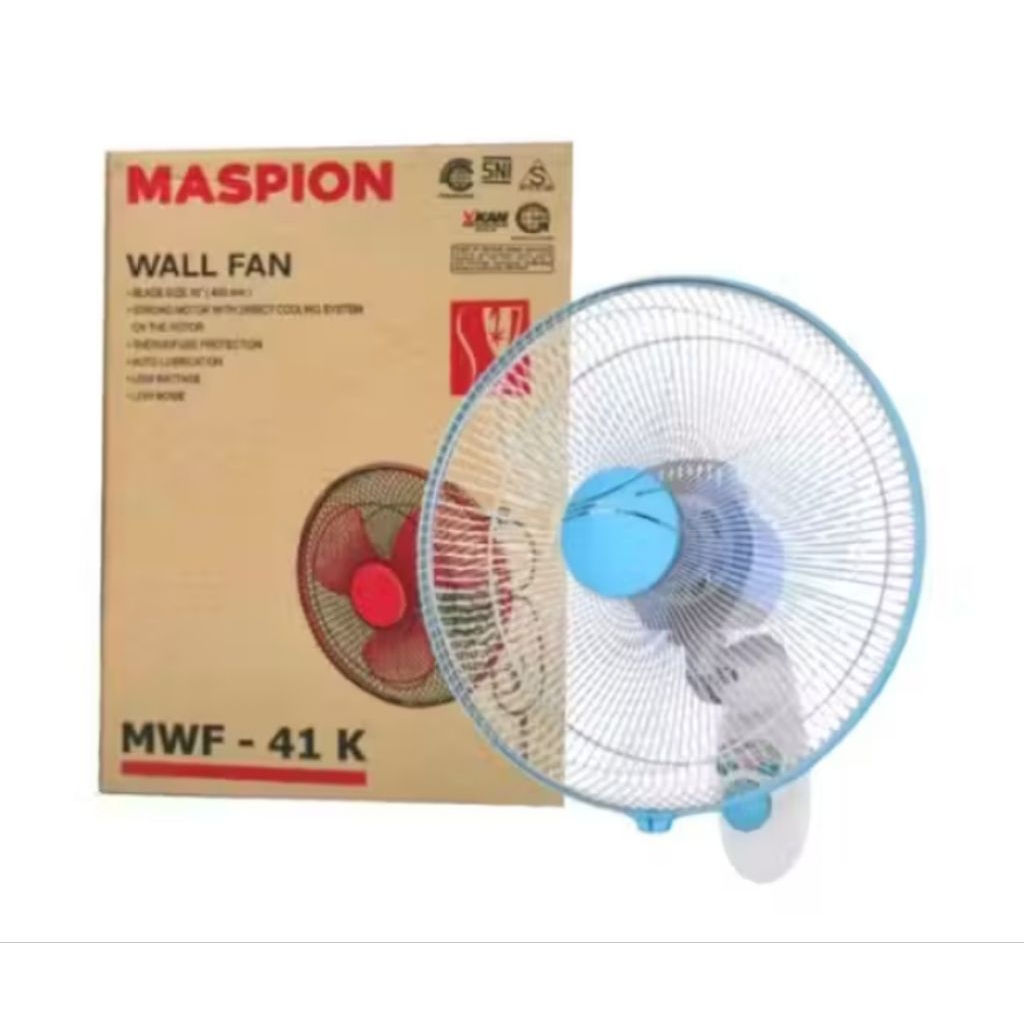 maspion kipas angin dinding mwf-41k 16 inci wall fan 16 inch mwf41k mwf 41k