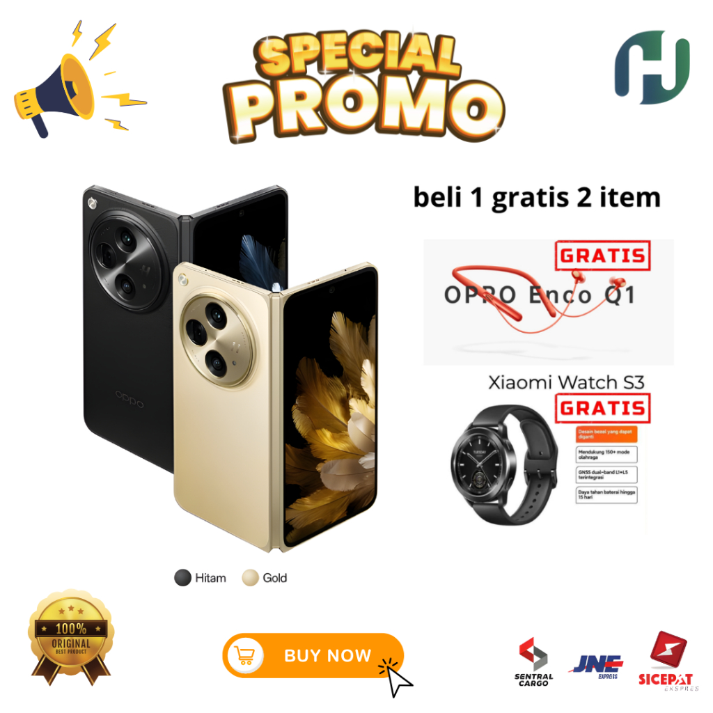 OPPO Find N3 Fold 16GB/512GB NEW SECOND | Original | Promo Eksklusif Buy 1 Get 2 Free