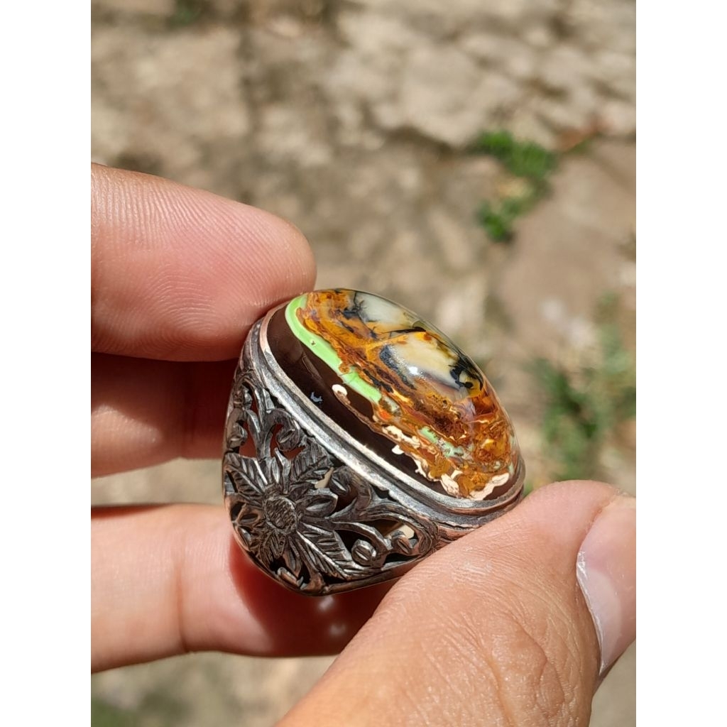 CINCIN AKIK PANCAWARNA EDONG KLASIK LAWAS