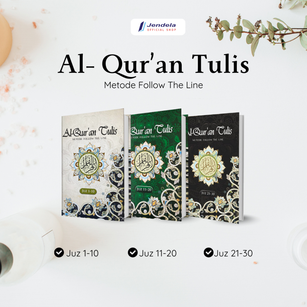 Al Quran Tulis Metode Follow The Line Juz 1-30 Belajar Menulis Al quran - Jendela Penerbit