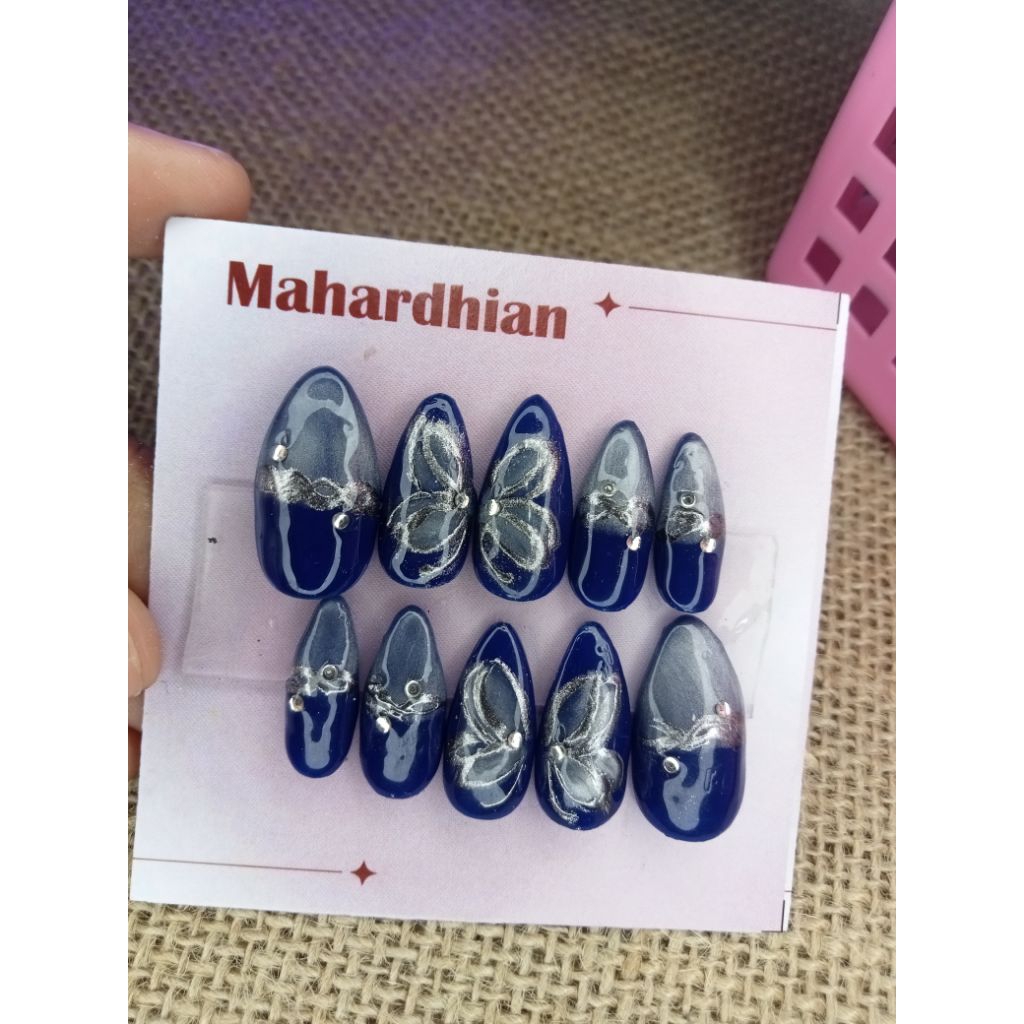 kuku palsu wedding lamaran wisuda //kuku palsu premium// kuku palsu navy