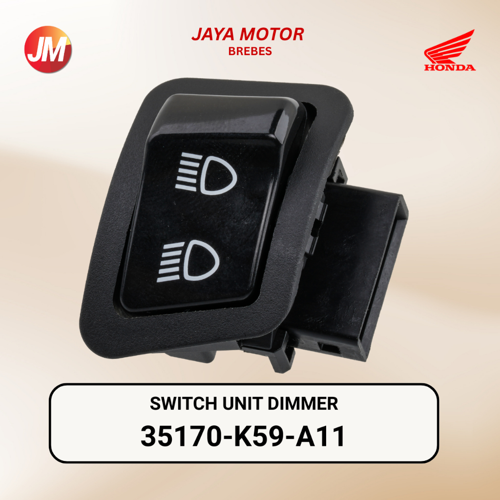 35170K59A11 Switch Dimmer 2 Pin Lampu Dekat Jauh Honda Vario 125/150 Old 35170-K59-A11 35170 K59 A11