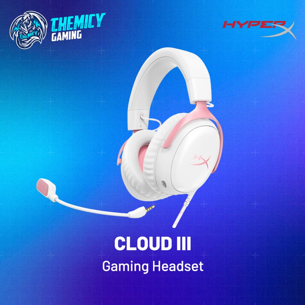 HyperX Cloud III / Cloud 3 White Pink Multiplatform Gaming Headset