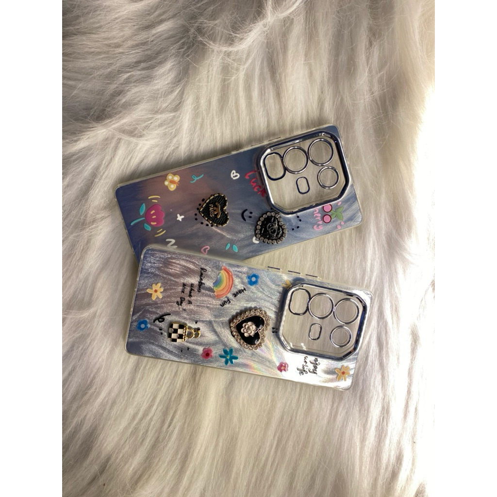 Softcase Motif Glossy Chrome Timbul INFINIX NOT 50