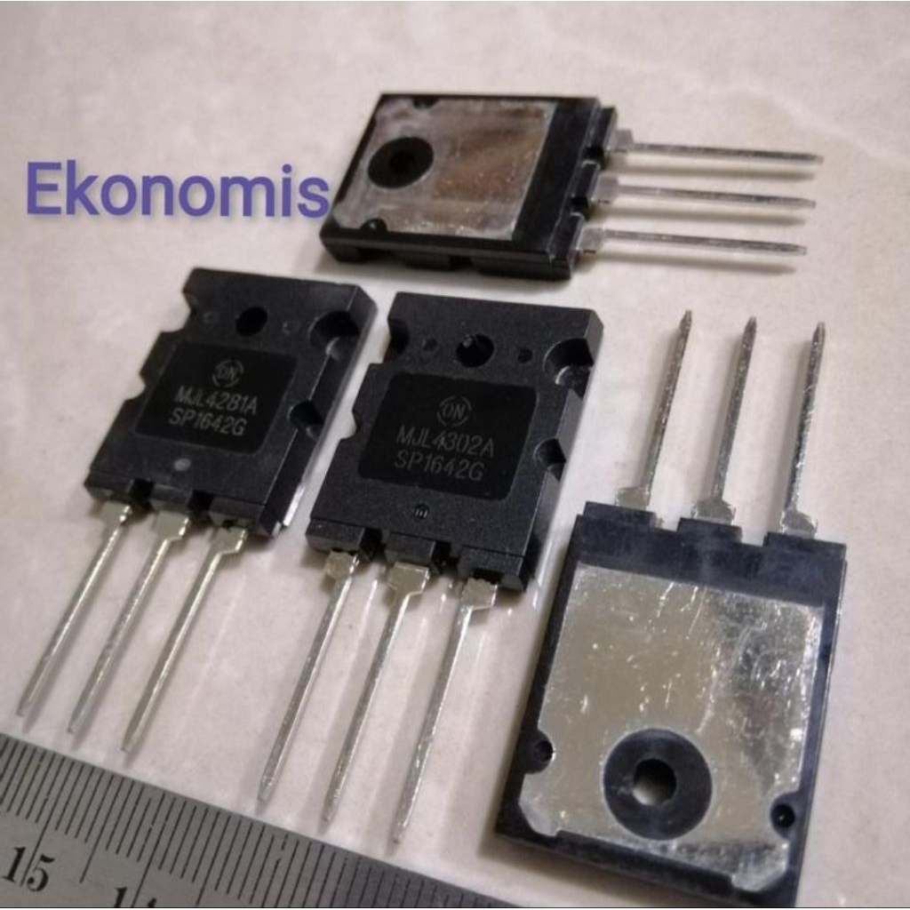MJL4302A MJL4281A MJL4302 MJL4281 Power 230Watt ON Transistor Sepasang - Ekonomis