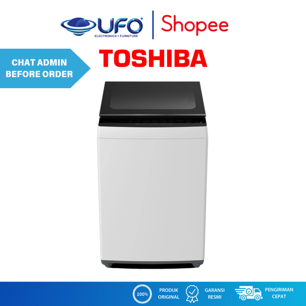 TOSHIBA MESIN CUCI 1 TABUNG 8 KG AWM901BN