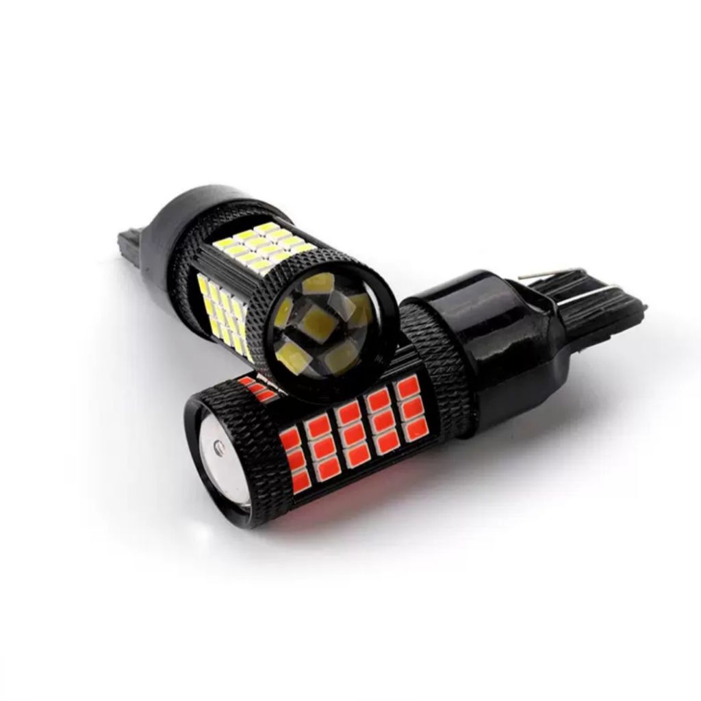 BOHLAM LAMPU LED T20 SEIN REM 76 SMD WARNA ICE BLUE