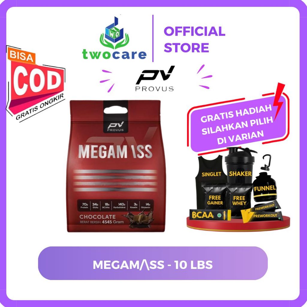 Provus Megamass Mega Mass Gainer 10 lbs Susu Weight Gain 10lb