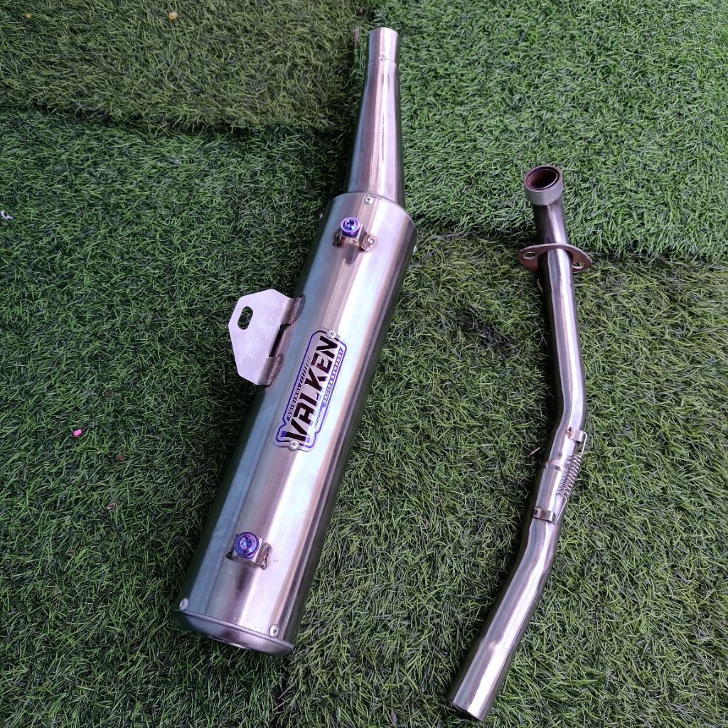 Knalpot racing Jupiter 5tp Vega ZR Jupe robot original valken suara nge-bass adem