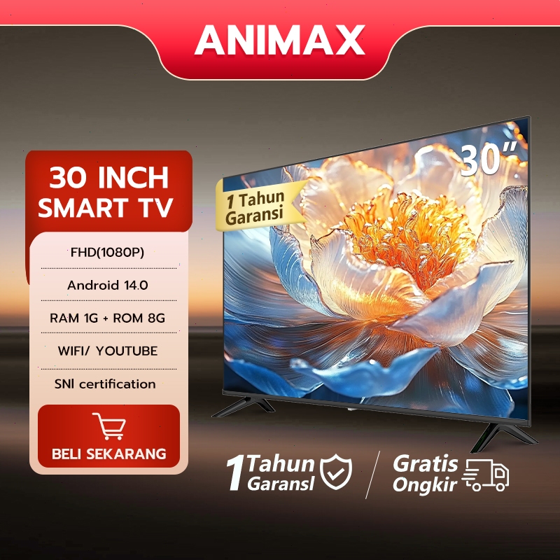 Animax TV Smart Android 32 IncH TV Digital 27 inch 30 inch 32 inch 40 inch 43 inch Android TV Androi