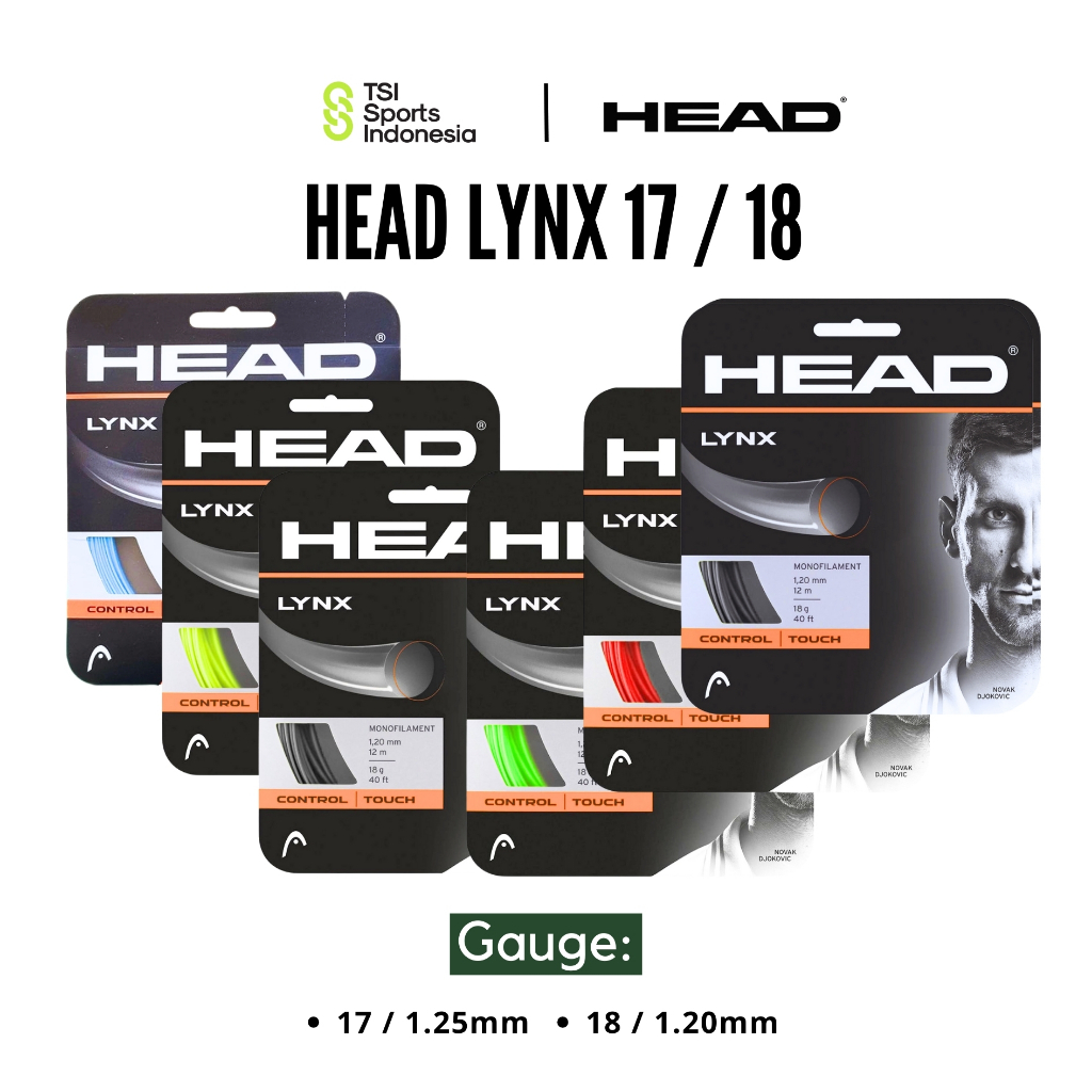 Senar Raket Tenis Head Lynx 17 / 18 Tennis String