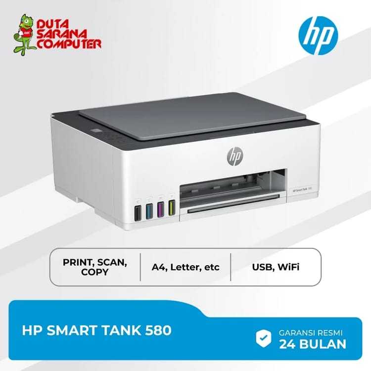 HP Printer Smart Tank 580 Printer Wireless All in One