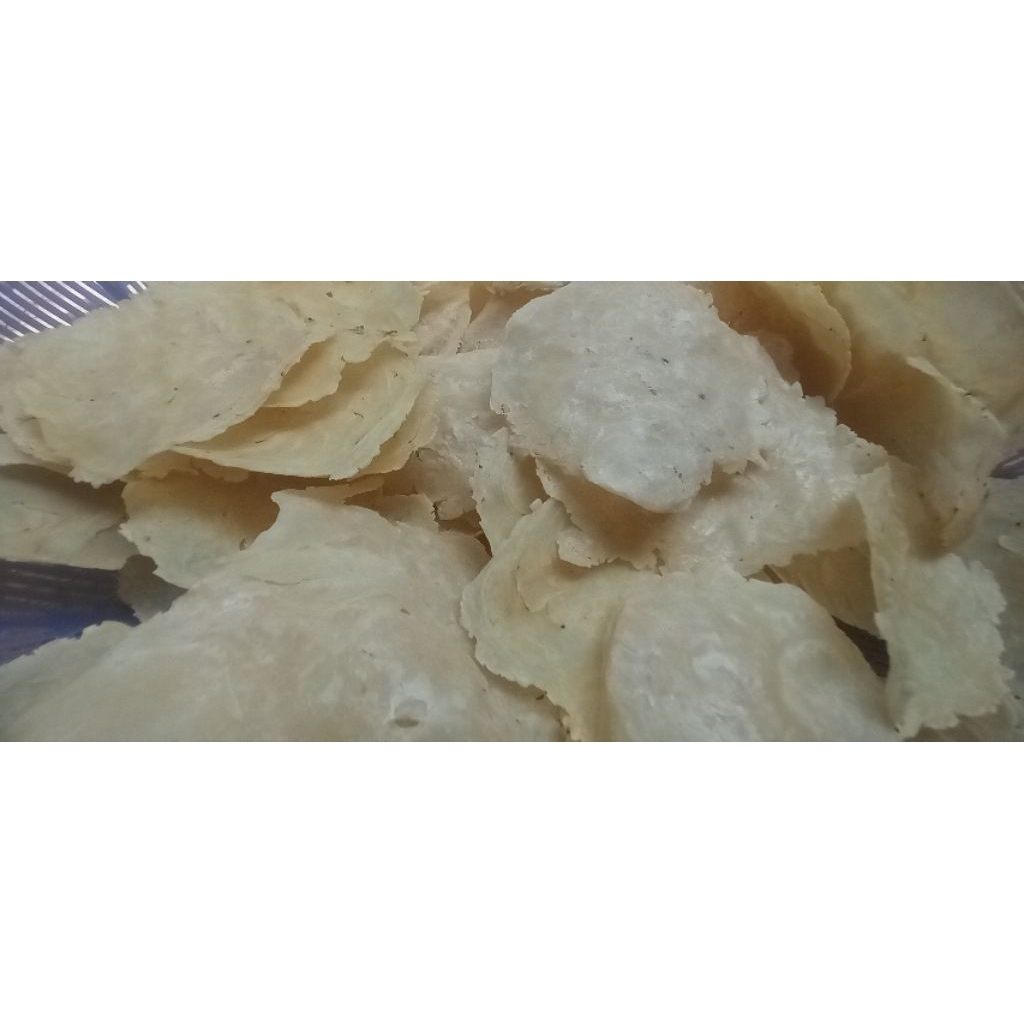 Emping Melinjo Mentah Original 1KG Super Besar Siap Goreng
