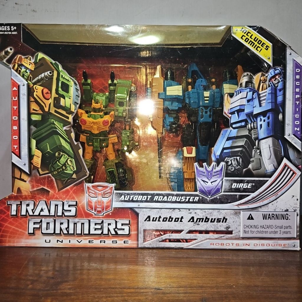 Transformers Universe Roadbuster v Dirge Autobot Ambush 2 Pack Set, Transformers Armada/Cybertron/Ga