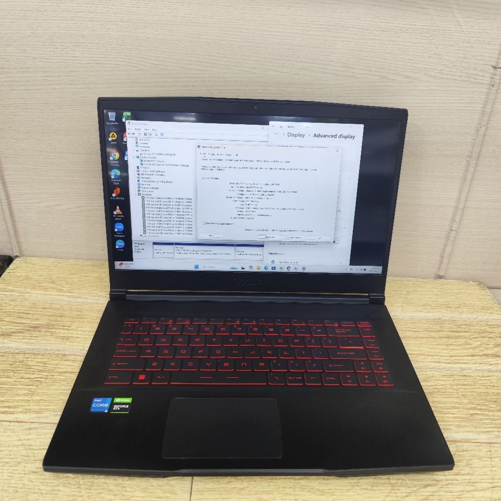 Laptop Second MSI Gf63 Thin 11sc Core i5-11400h Ram 8gb Ssd 512gb Gtx 1650
